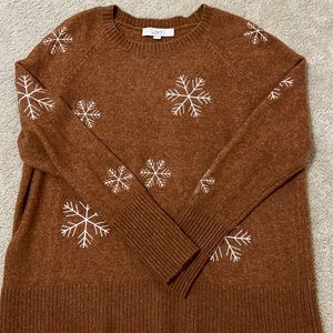Loft snowflake sweater
